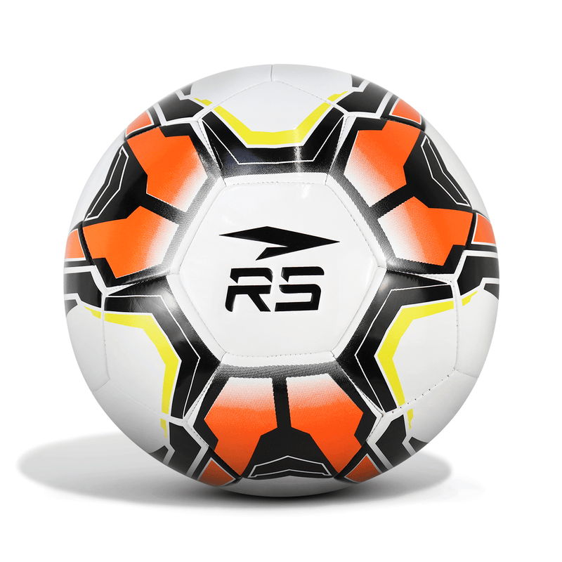 SOCCER BASIC N° 5 (STICHED) - WHITE/ORANGE NEON